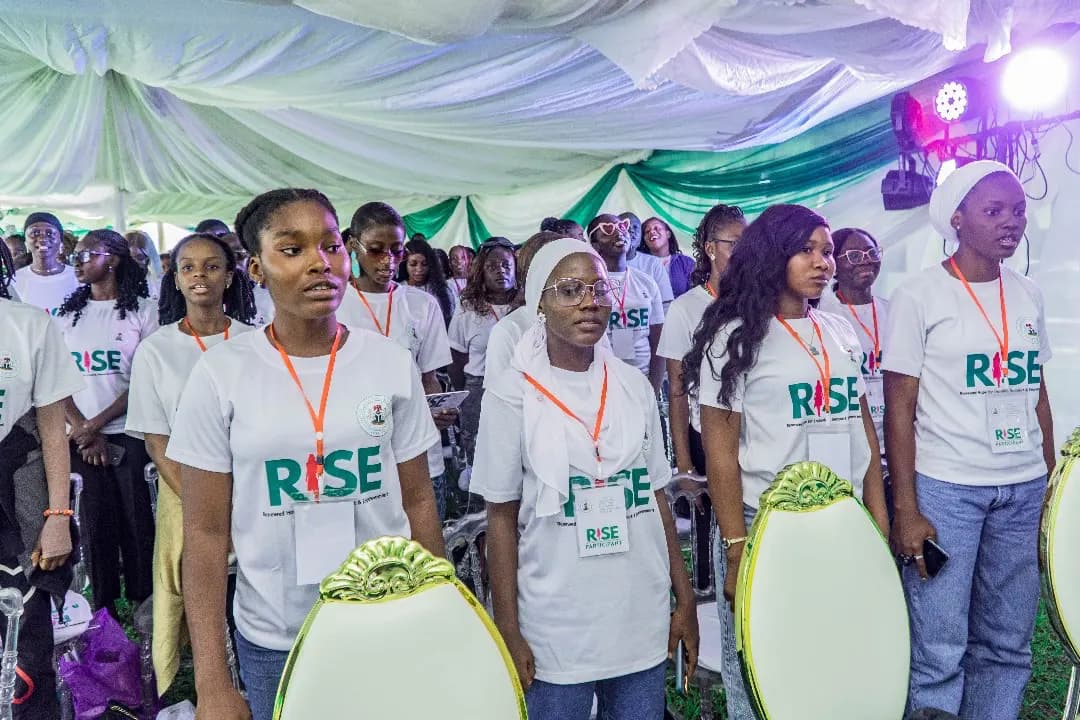 Girls participating in the GEEEEP RISE programme